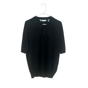 Bachrach Black Dress Shirt size M NWT